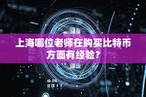 上海哪位老师在购买比特币方面有经验？第1张-币堂网